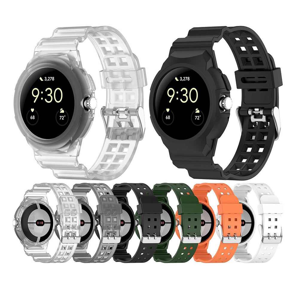 Curea smartwatch Techsuit Watchband (W065) compatibil cu Google Pixel Watch / Watch 2 / Watch 3 / Watch 4 41mm, Portocaliu