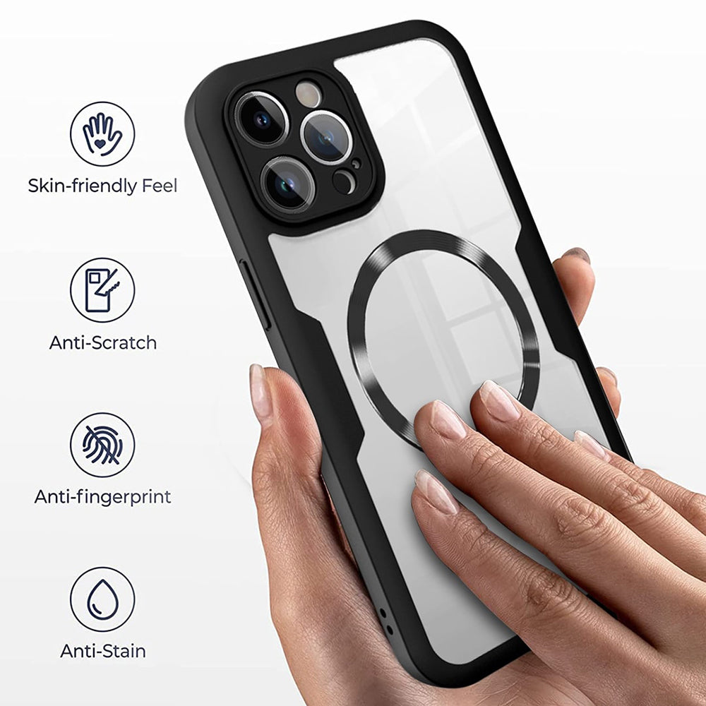 Folie de protectie Techsuit ColorVerse 360 MagSafe Series + compatibil cu iPhone 12 Pro Max, Roz
