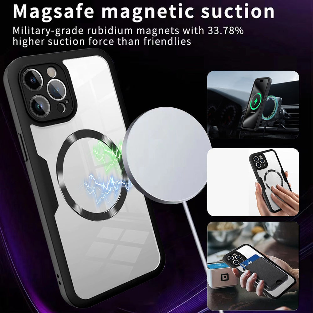 Folie de protectie Techsuit ColorVerse 360 MagSafe Series + compatibil cu iPhone 13 Pro Max, Roz