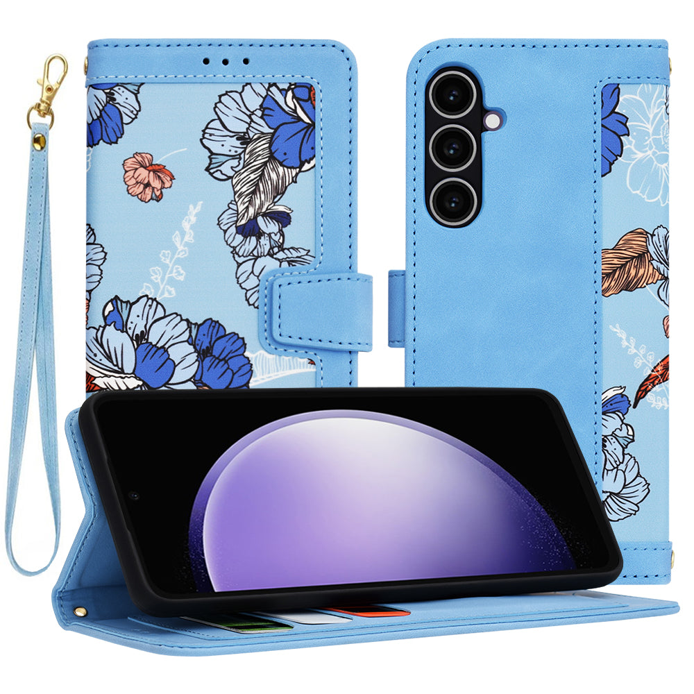 Husa de protectie Techsuit FlipCraft compatibil cu Samsung Galaxy S23 FE, Vibrant Blue
