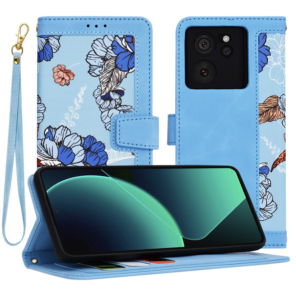 Husa de protectie Techsuit FlipCraft compatibil cu Xiaomi 13T / 13T Pro, Vibrant Blue