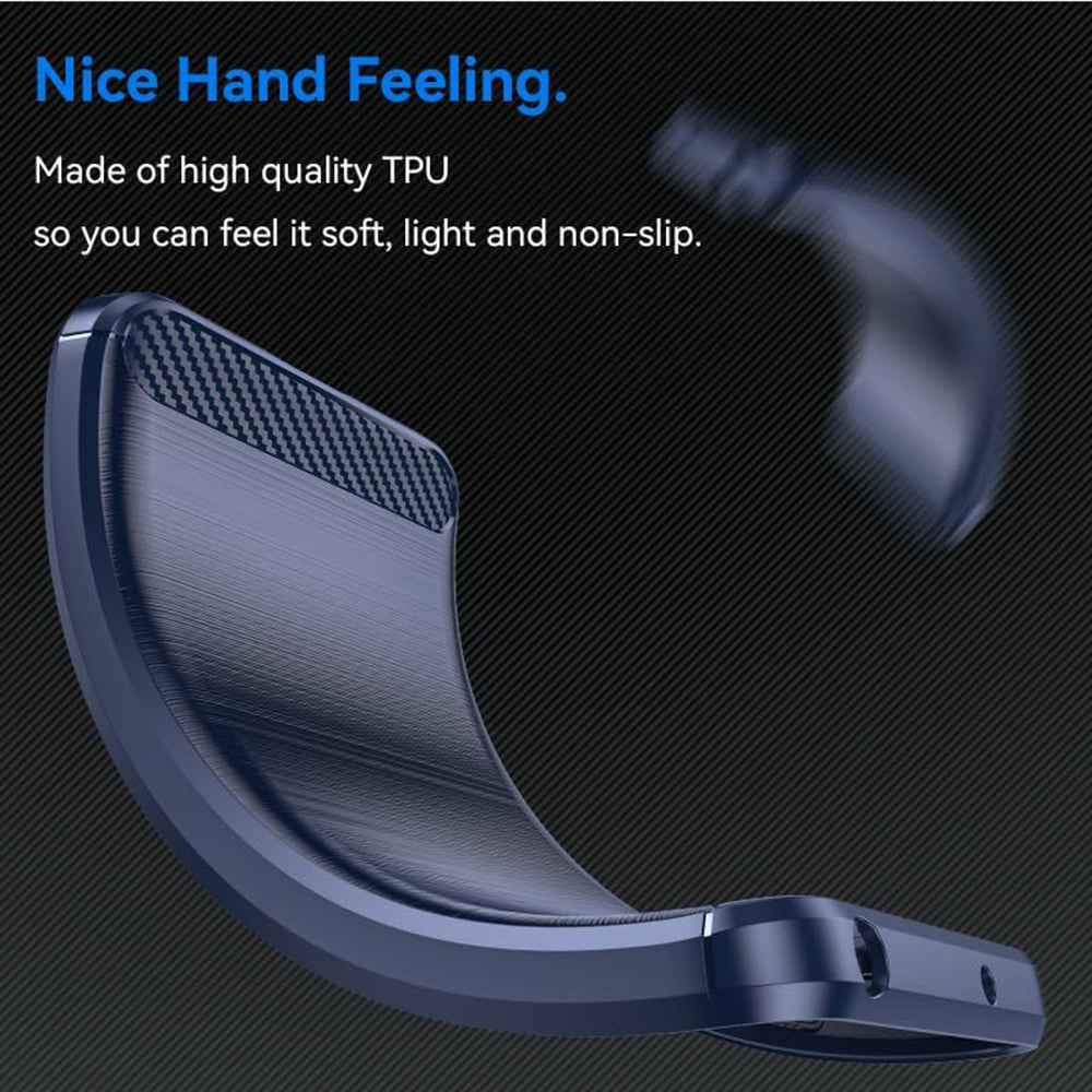 Husa de protectie Techsuit Carbon Silicone compatibil cu Oppo Reno12 F 4G / Reno12 F 5G / Reno12 FS 4G / Reno12 FS 5G, Albastru