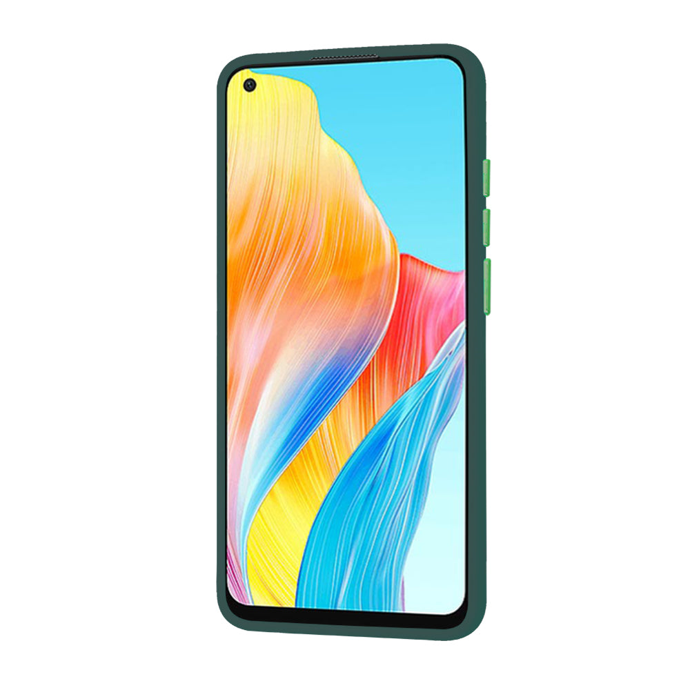 Husa de protectie Techsuit HaloFrost Series compatibil cu Oppo A78 4G, Bleumarin Green