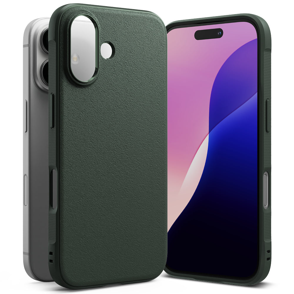 Husa de protectie Ringke Onyx compatibil cu iPhone 16 Plus, Verde Inchis