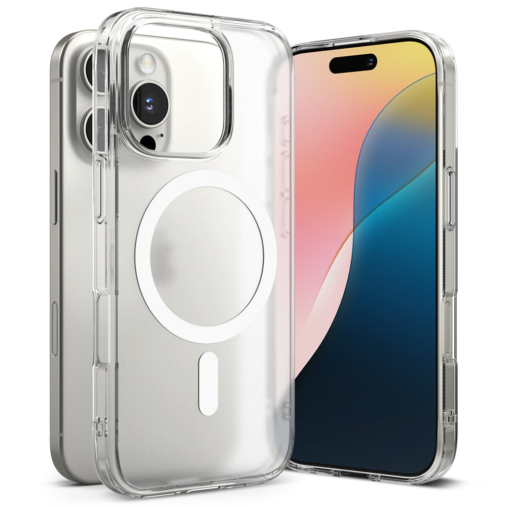 Husa de protectie Ringke Fusion MagSafe compatibil cu iPhone 16 Pro, Transparent Mat