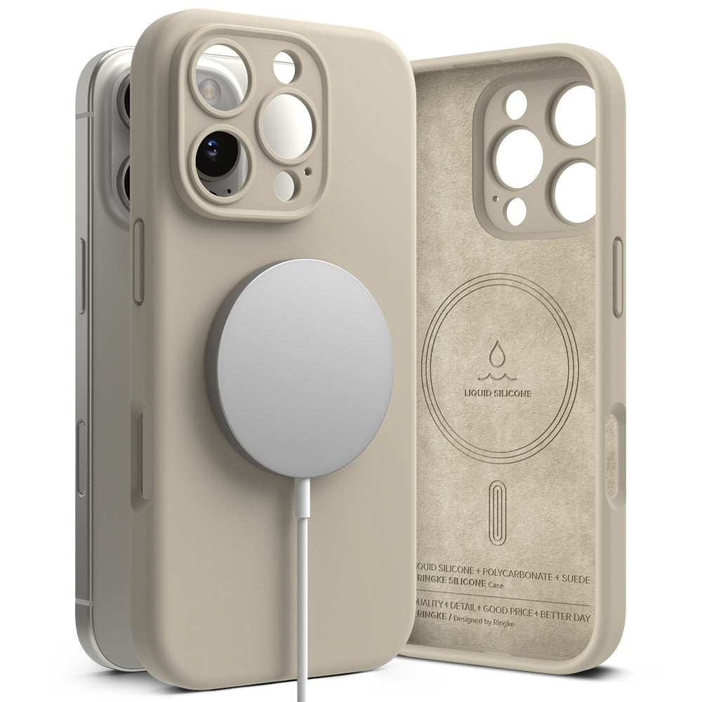 Husă de protecție Ringke Silicone Magnetic MagSafe pentru iPhone 16 Pro Max
