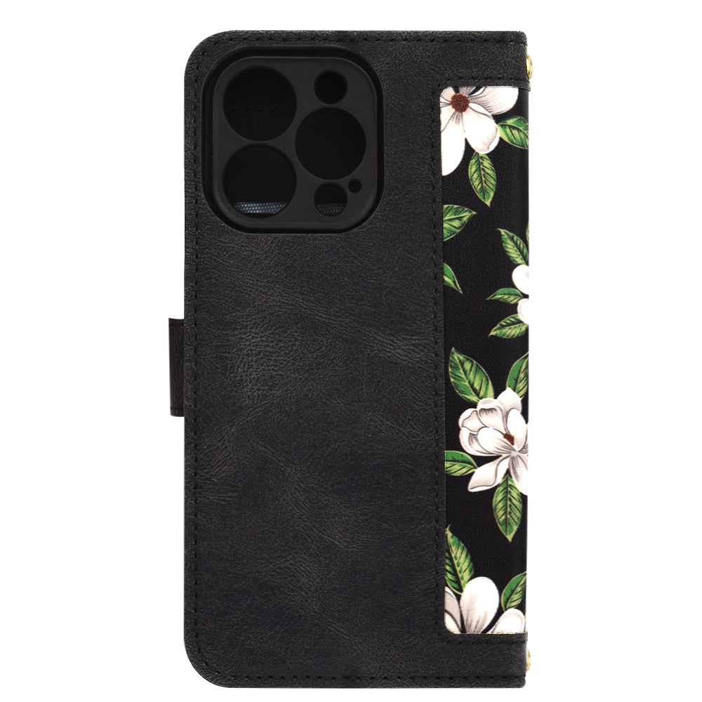 Husa de protectie Techsuit FlipCraft compatibil cu iPhone 13 Pro, Flowers of the Dawn