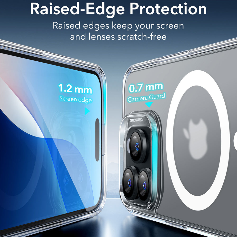 Husa de protectie ESR Classic Hybrid HaloLock compatibil cu iPhone 16 Pro, Frosted Clear
