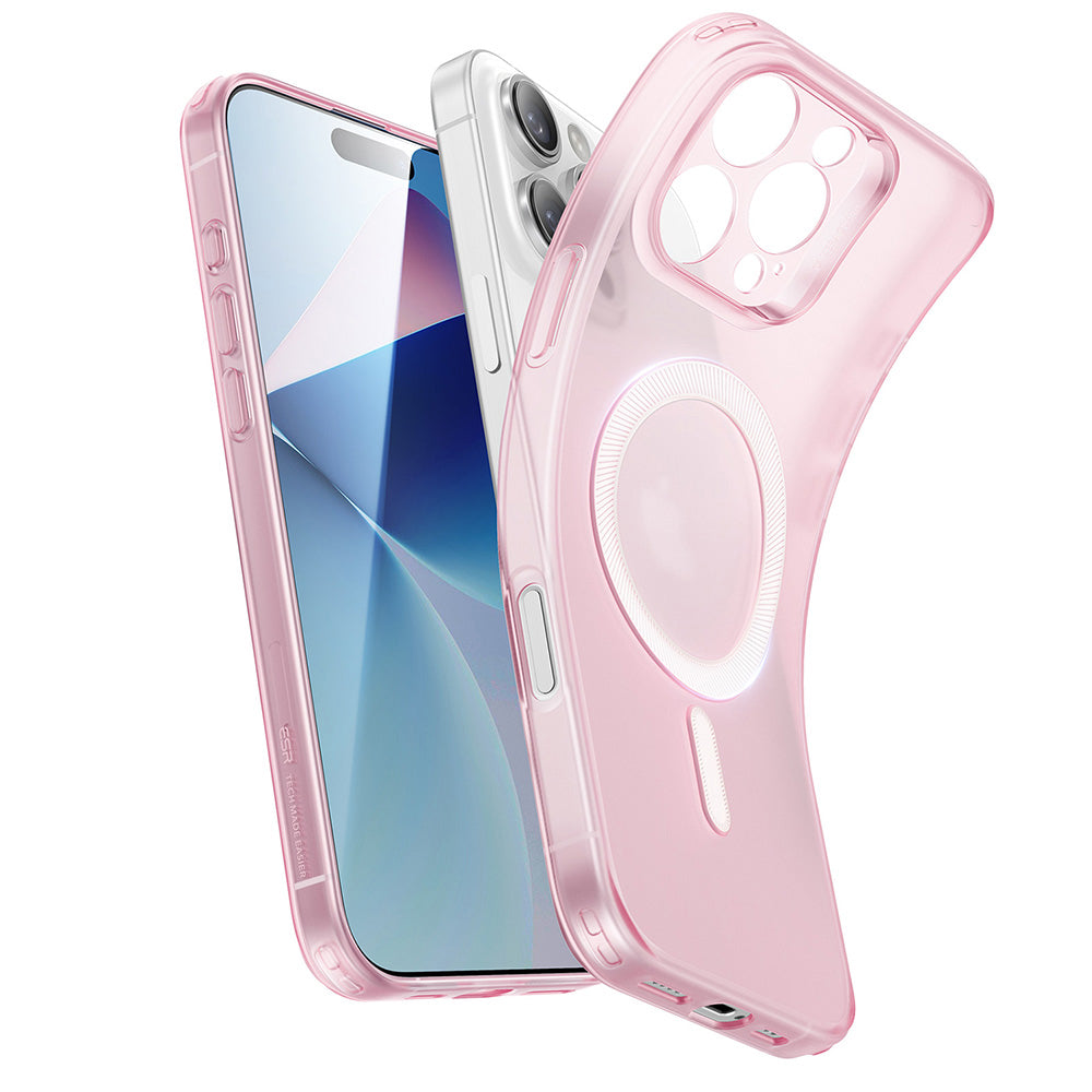 Husa de protectie ESR Zero HaloLock compatibil cu iPhone 16 Pro, Frosted Pink