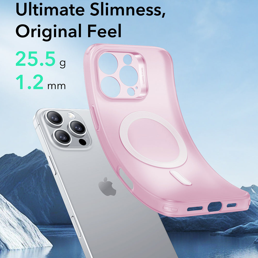 Husa de protectie ESR Zero HaloLock compatibil cu iPhone 16 Pro, Frosted Pink