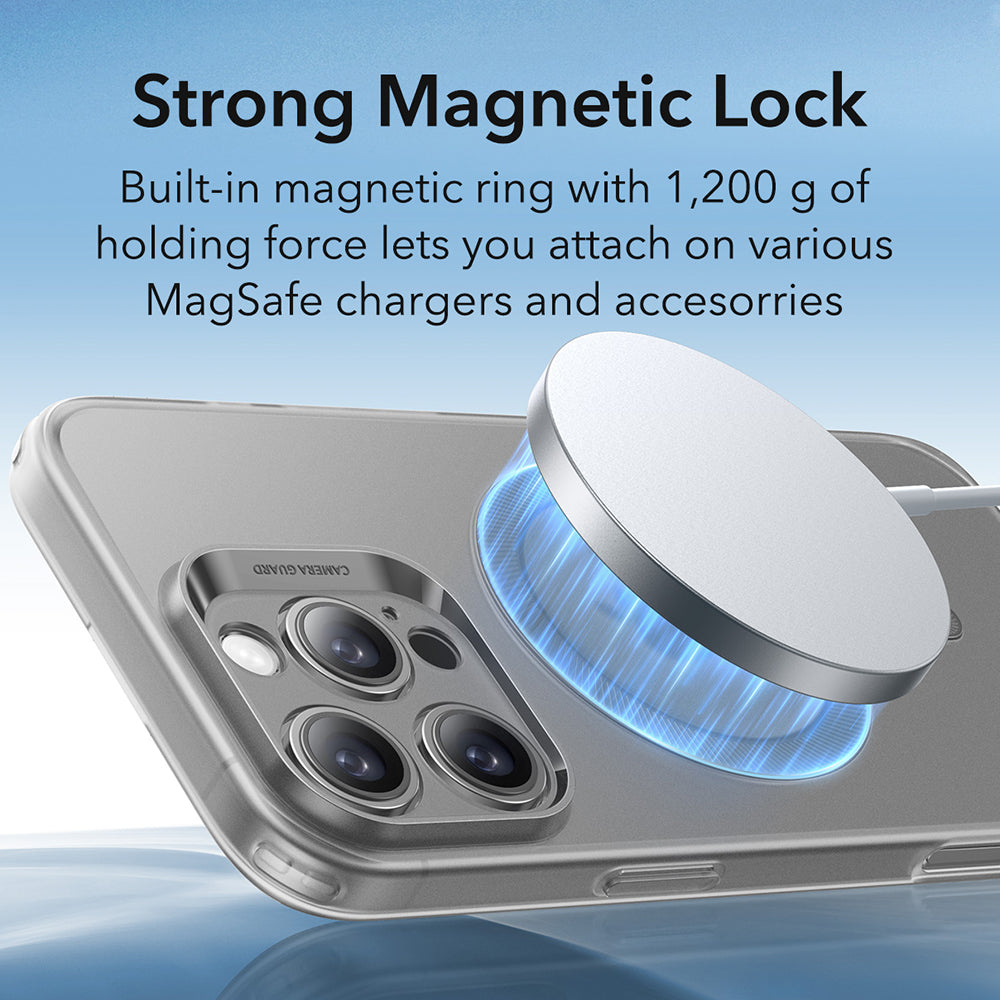 Husa de protectie ESR Zero HaloLock compatibil cu iPhone 16 Pro Max, Frosted Grey