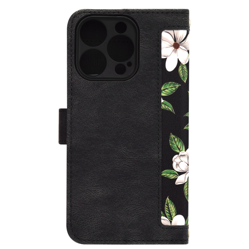 Husa de protectie Techsuit FlipCraft compatibil cu iPhone 14 Pro, Flowers of the Dawn