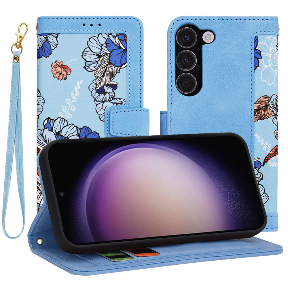 Husa de protectie Techsuit FlipCraft compatibil cu Samsung Galaxy S23, Vibrant Blue