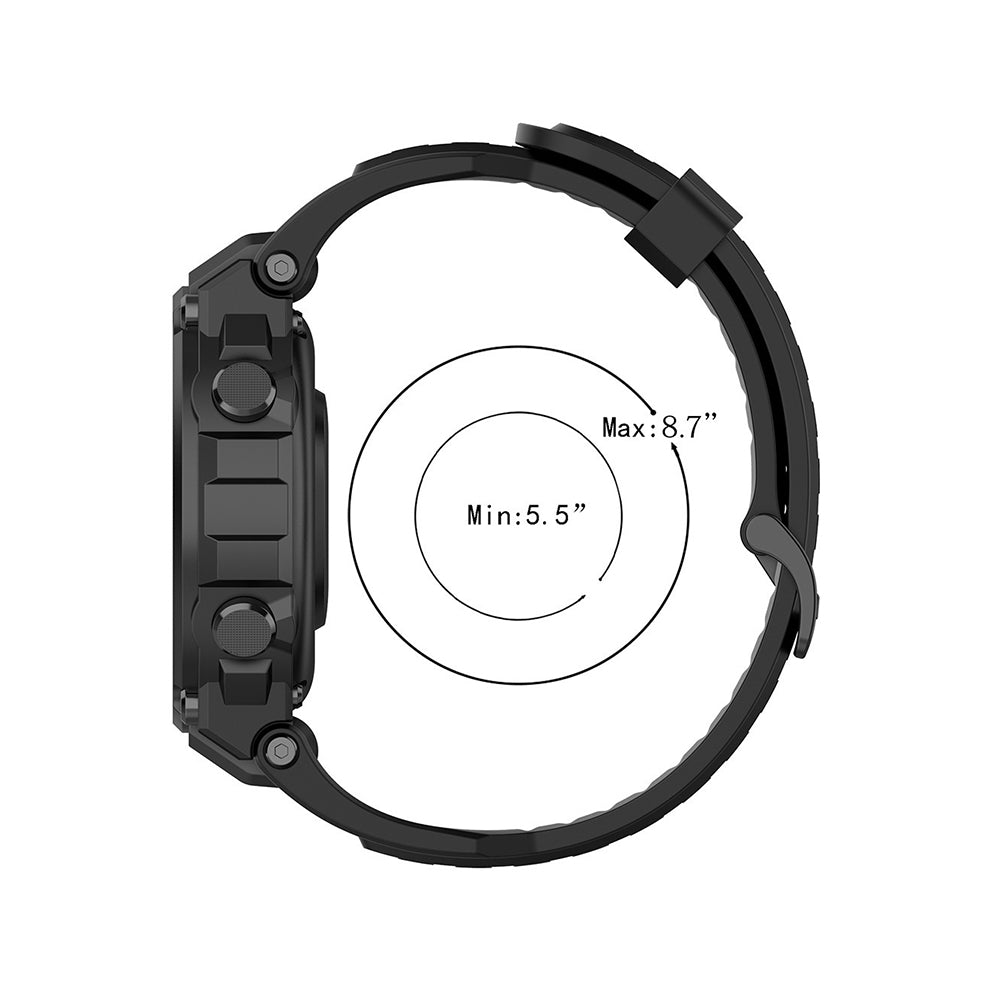 Curea smartwatch Techsuit Watchband (W067) compatibil cu Amazfit T-Rex / T-Rex Pro, Bleumarin