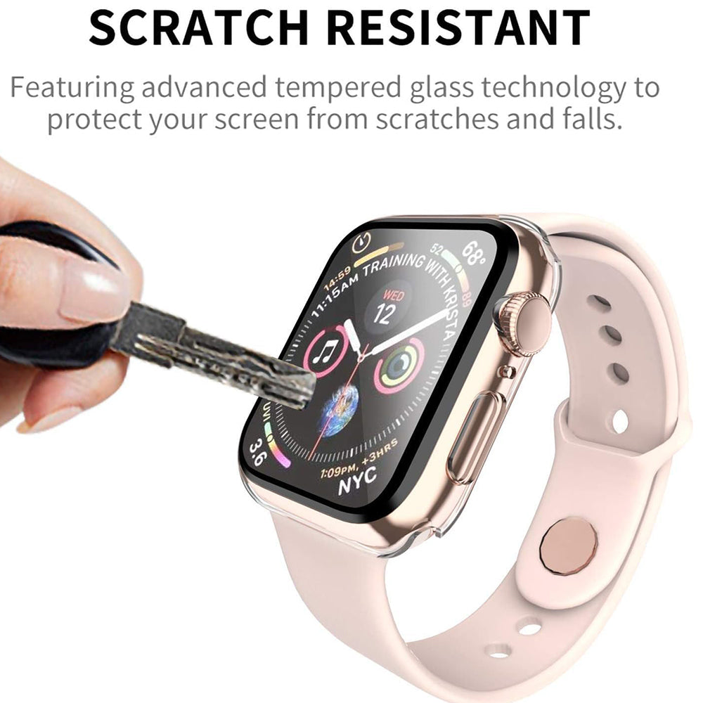 Folie de protectie smartwatch Techsuit Defense360 Pro + Screen Protector compatibil cu Apple Watch 1 / 2 / 3 (42mm), Transparent
