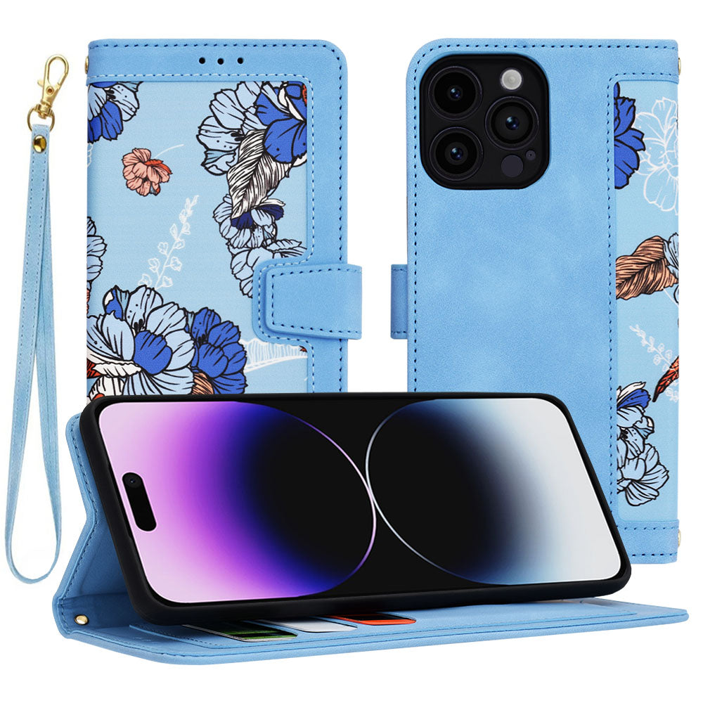 Husa de protectie Techsuit FlipCraft compatibil cu iPhone 14 Pro Max, Vibrant Blue