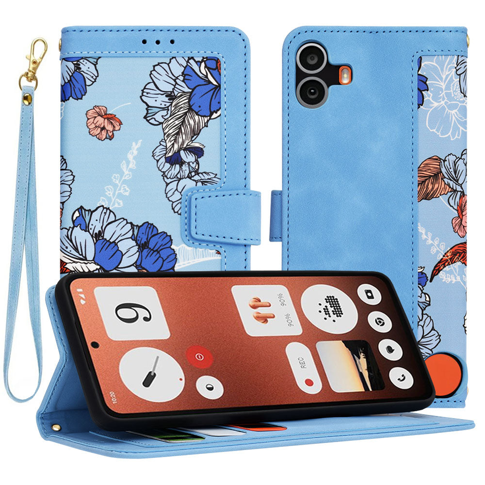 Husa de protectie Techsuit FlipCraft compatibil cu Nothing CMF Phone 1, Vibrant Blue