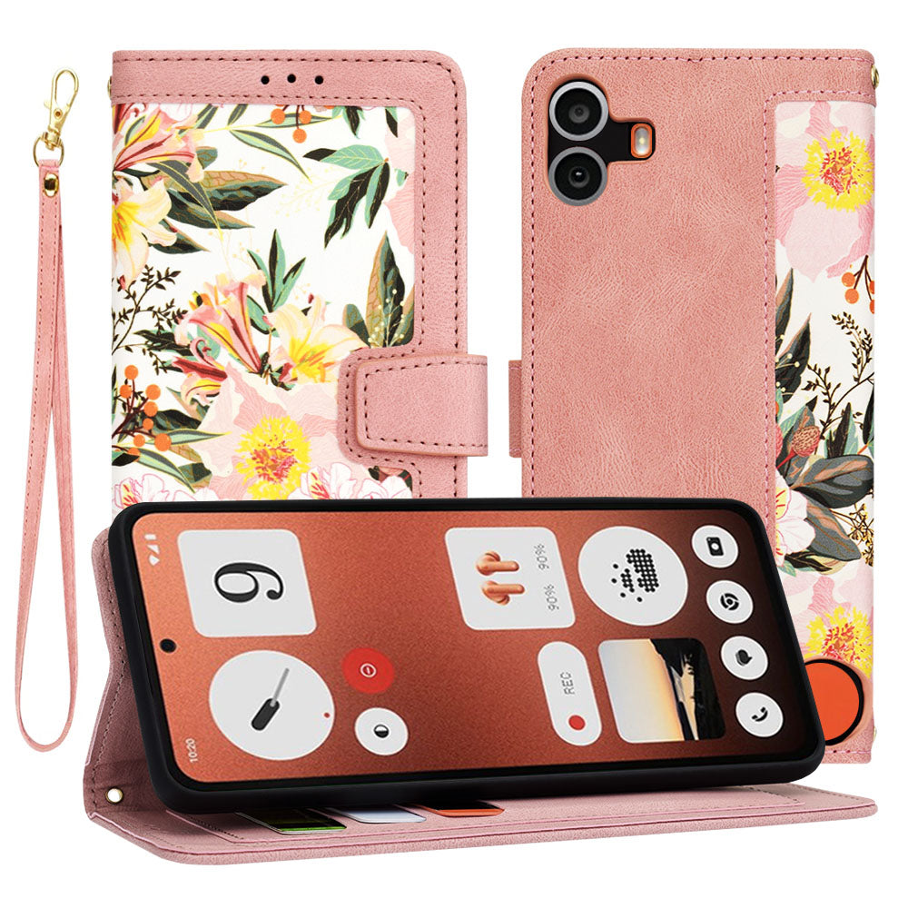 Husa de protectie Techsuit FlipCraft compatibil cu Nothing CMF Phone 1, Sweetheart Pink