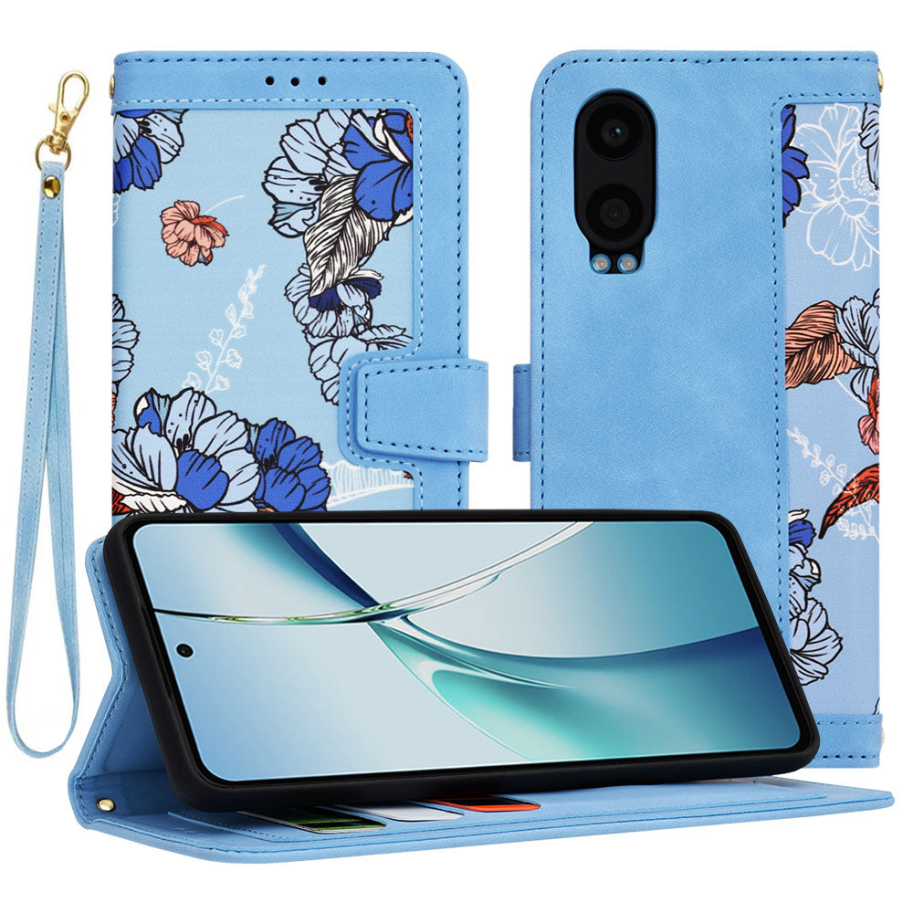 Husa de protectie Techsuit FlipCraft compatibil cu OnePlus Nord CE4 Lite, Vibrant Blue