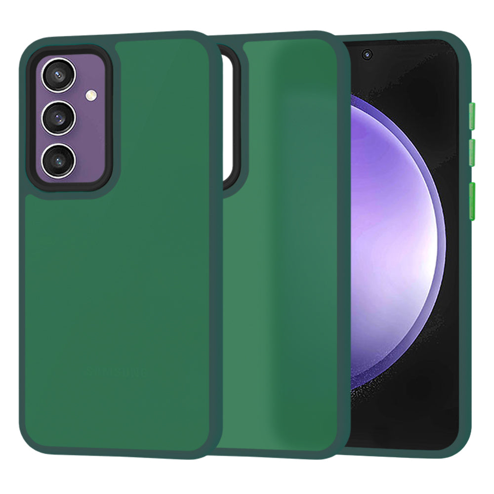 Husa de protectie Techsuit HaloFrost Series compatibil cu Samsung Galaxy S23 FE, Bleumarin Green
