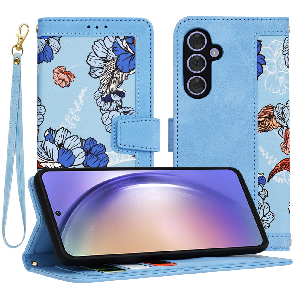 Husa de protectie Techsuit FlipCraft compatibil cu Samsung Galaxy A54, Vibrant Blue