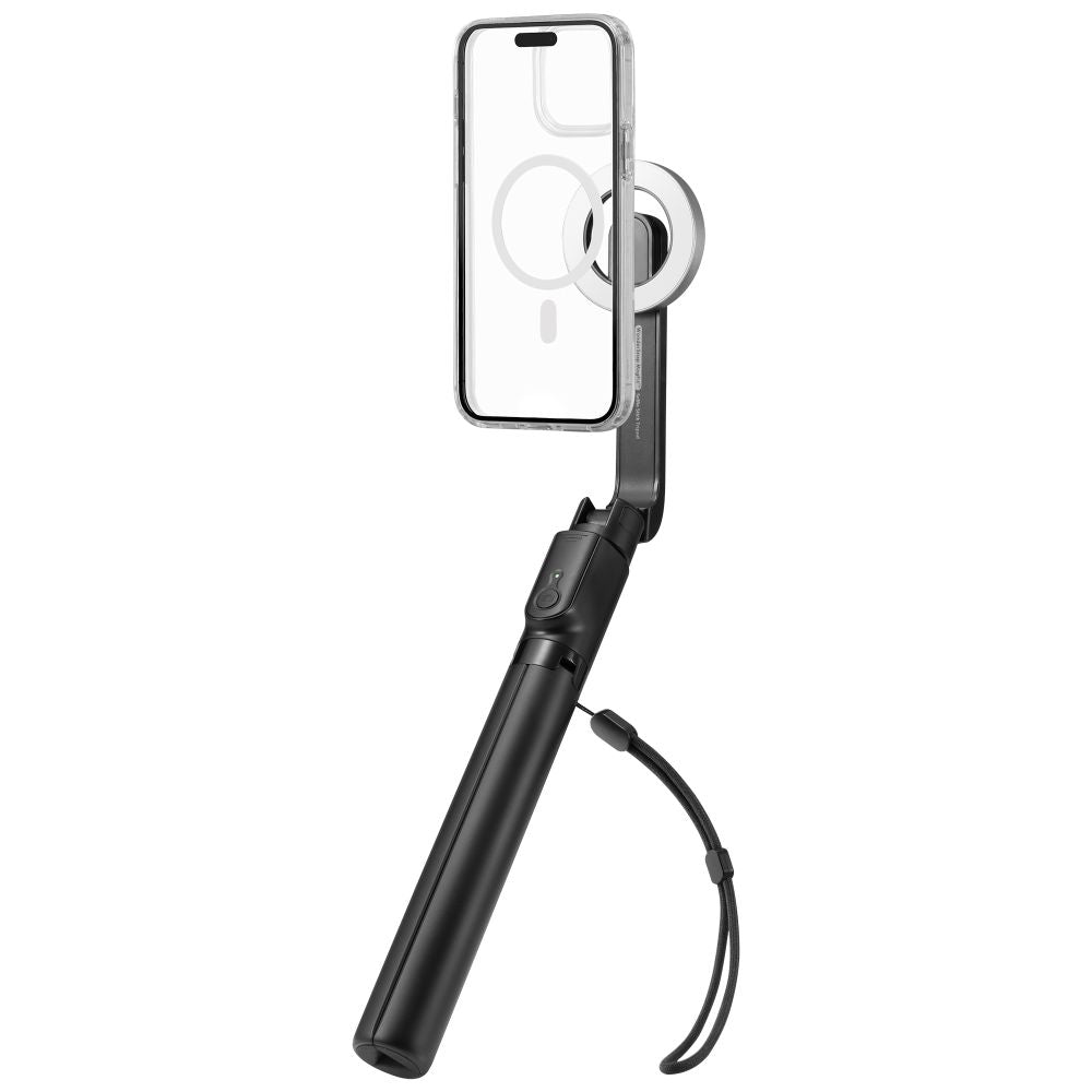 Selfie Stick Spigen S580W (AMP07659), MagSafe, Tripod, Bluetooth, Negru