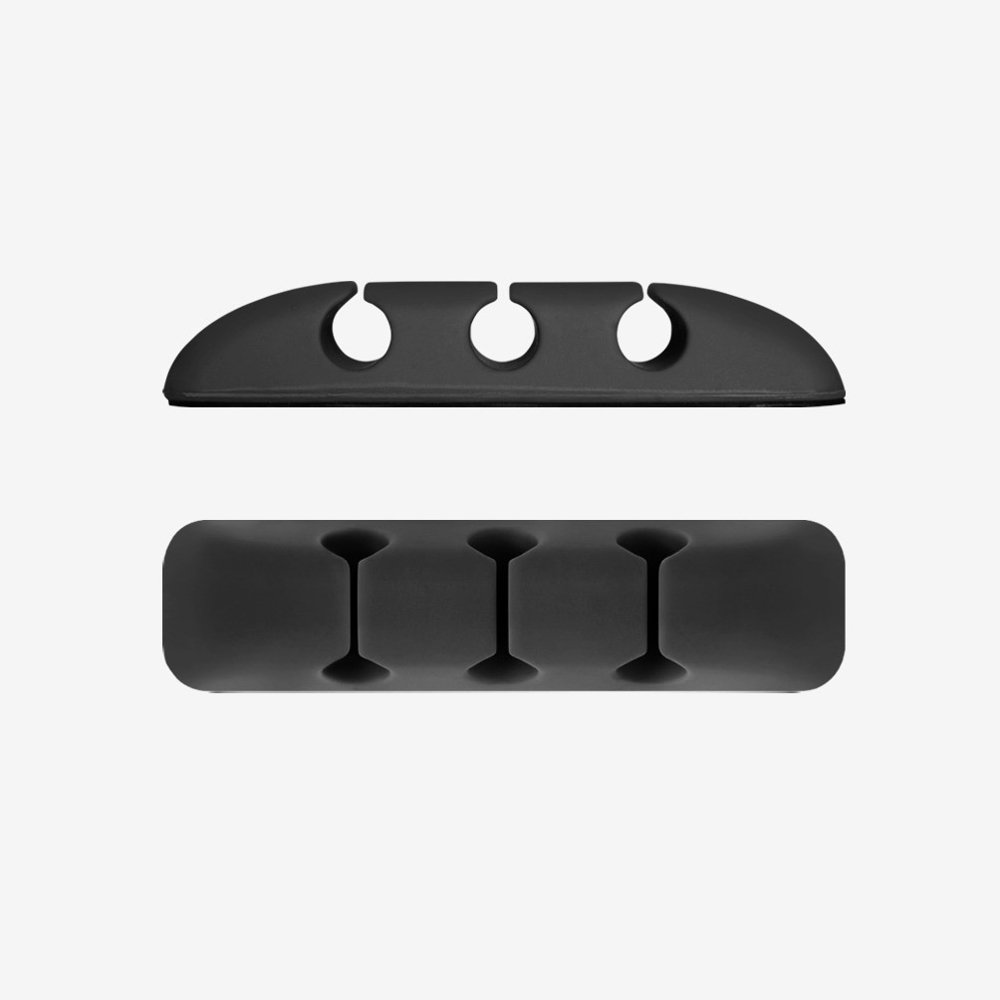 Cablu Ringke Organizer (set de 4), 4 x 3 Slots, Negru