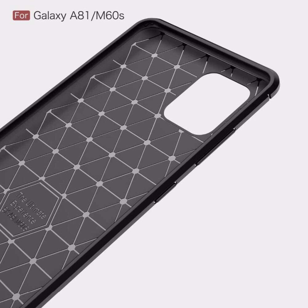 Husa de protectie Techsuit Carbon Silicone compatibil cu Samsung Galaxy Note 10 Lite, Negru