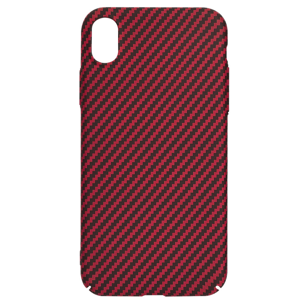Husa de protectie Techsuit Carbonite FiberShell compatibil cu iPhone XR, Rosu