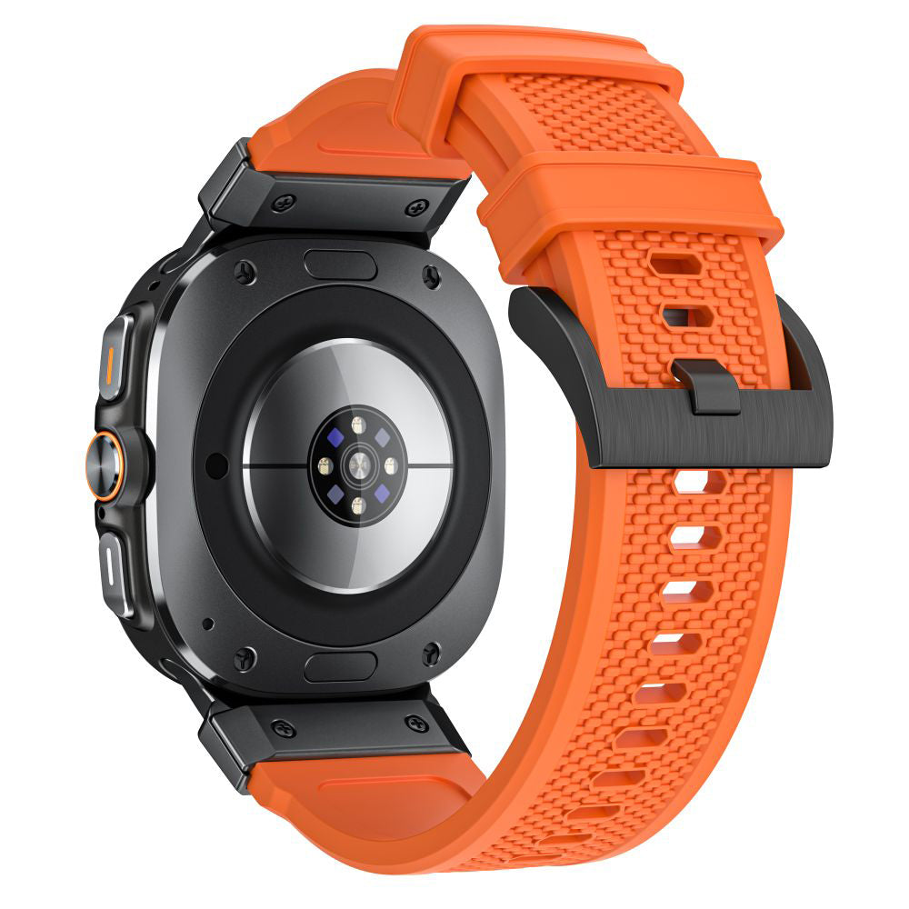 Curea smartwatch Techsuit Watchband (W068) compatibil cu Samsung Galaxy Watch Ultra 47mm / Watch Ultra 2, Portocaliu / Black