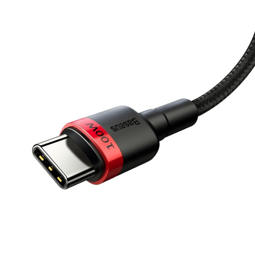 Cablu Baseus Cafule (CATKLF-AL91), USB-C, 100W, 2m, Negru