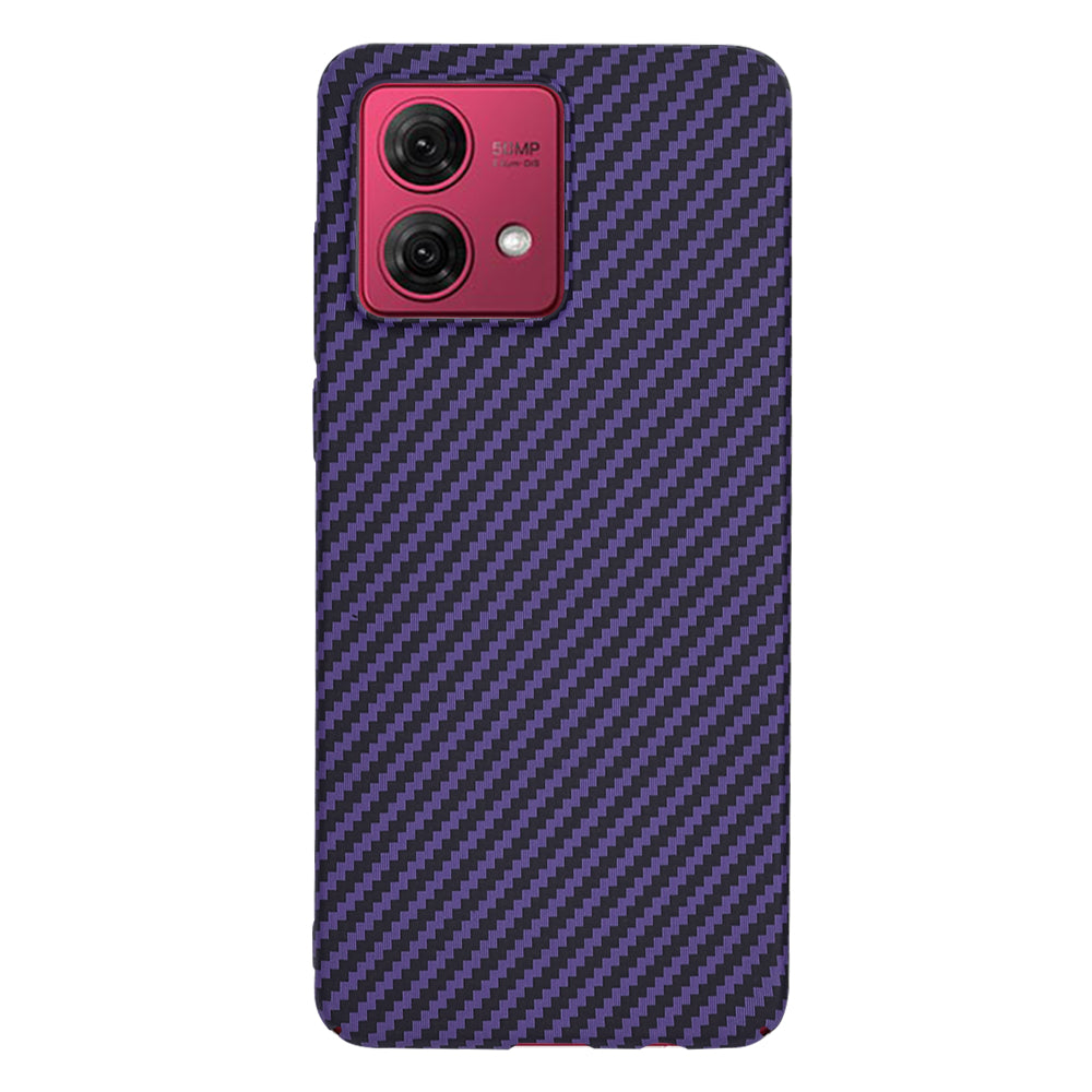 Husa de protectie Techsuit Carbonite FiberShell compatibil cu Motorola Moto G84, Mov