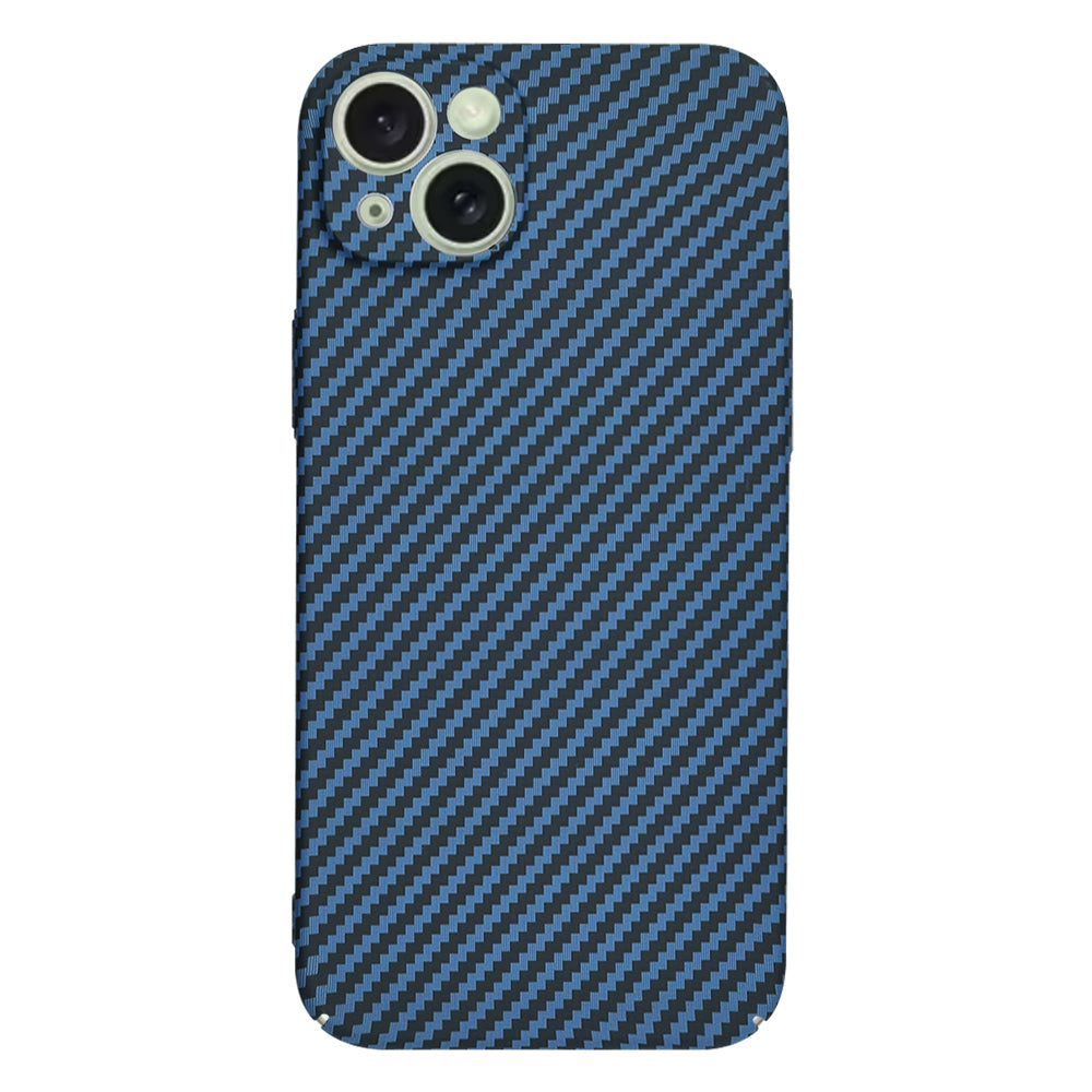 Husa de protectie Techsuit Carbonite FiberShell compatibil cu iPhone 15 Plus, Cyan