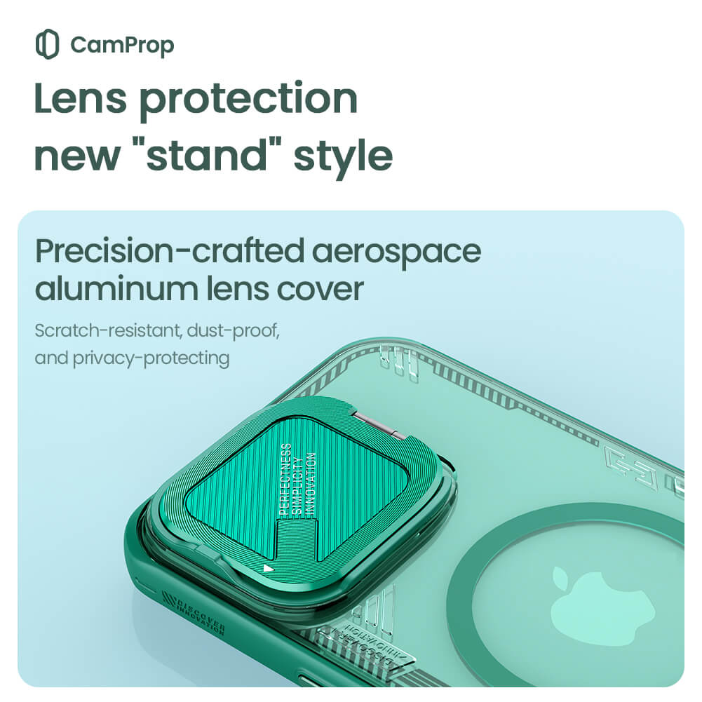 Husa de protectie Nillkin Iceblade Prop Magnetic (without Camera Cutout) compatibil cu iPhone 16 Pro Max, Verde