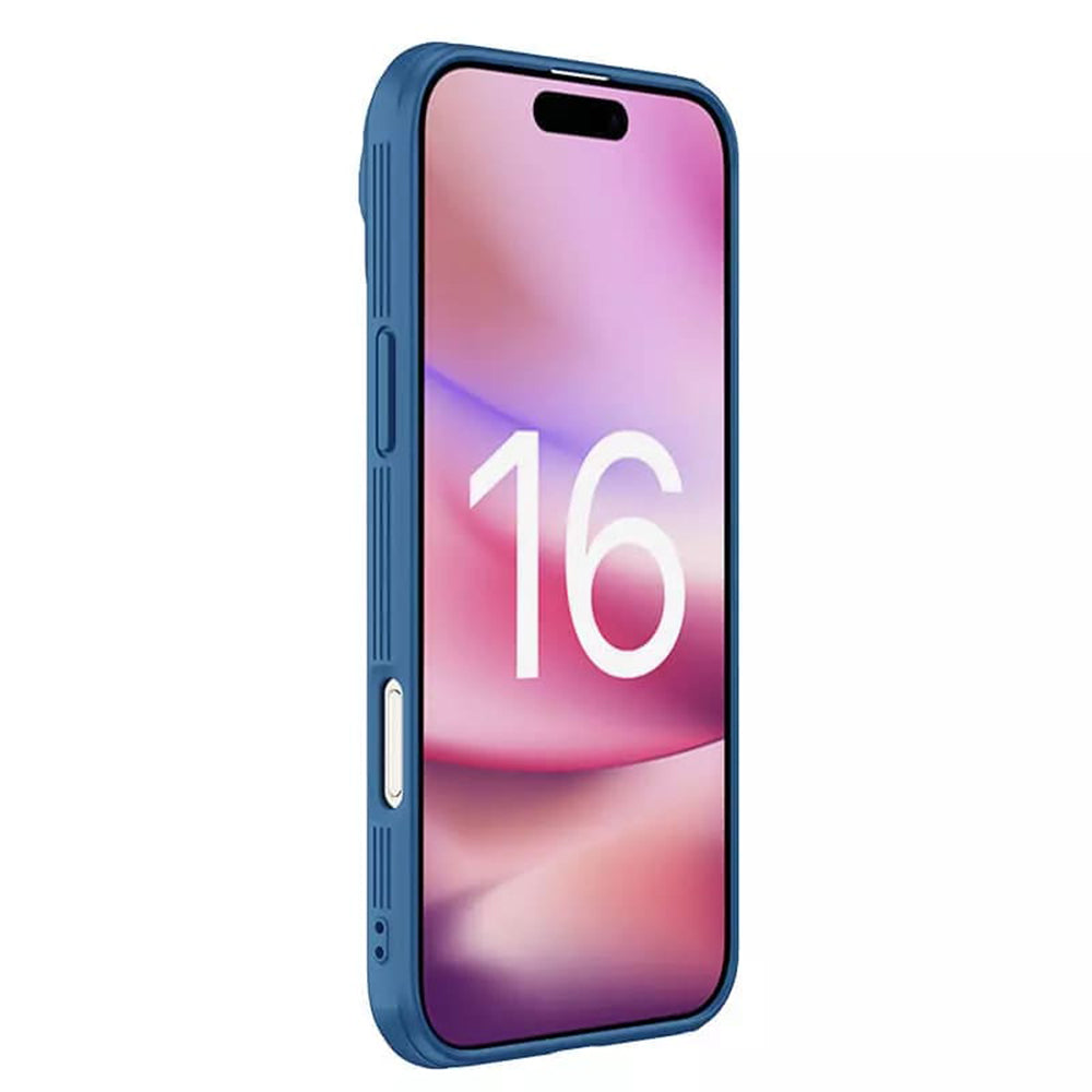 Husa de protectie Nillkin CamShield Prop Magnetic compatibil cu iPhone 16 Pro, Albastru