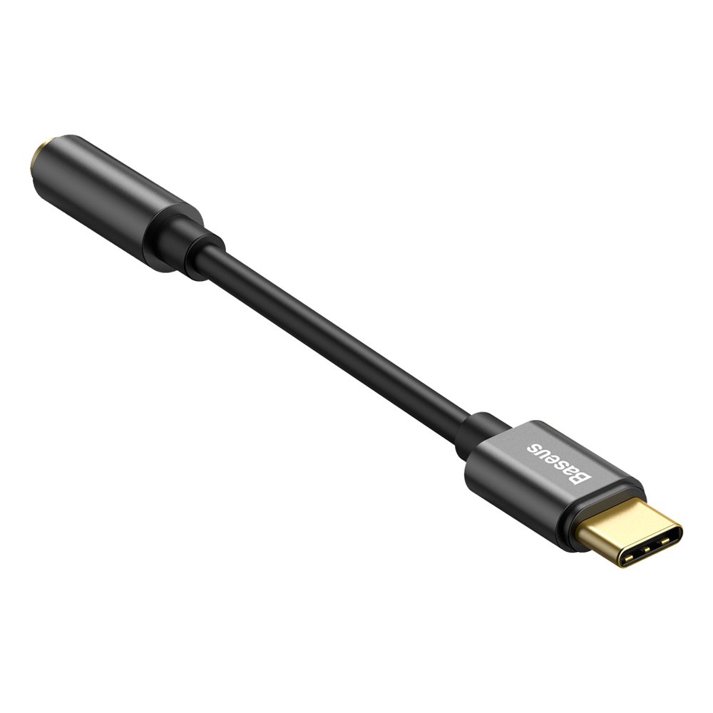 Adaptor Baseus Type-C la Jack 3.5mm (CATL54-01), DAC Chip, Negru
