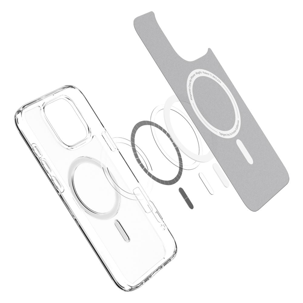 Husa de protectie Spigen Ultra Hybrid MagSafe (ACS08133) compatibil cu iPhone 16 Pro, Frost Clear