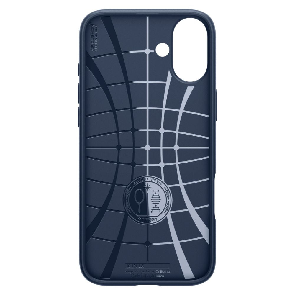 Husa de protectie Spigen Liquid Air (ACS08195) compatibil cu iPhone 16, Bleumarin