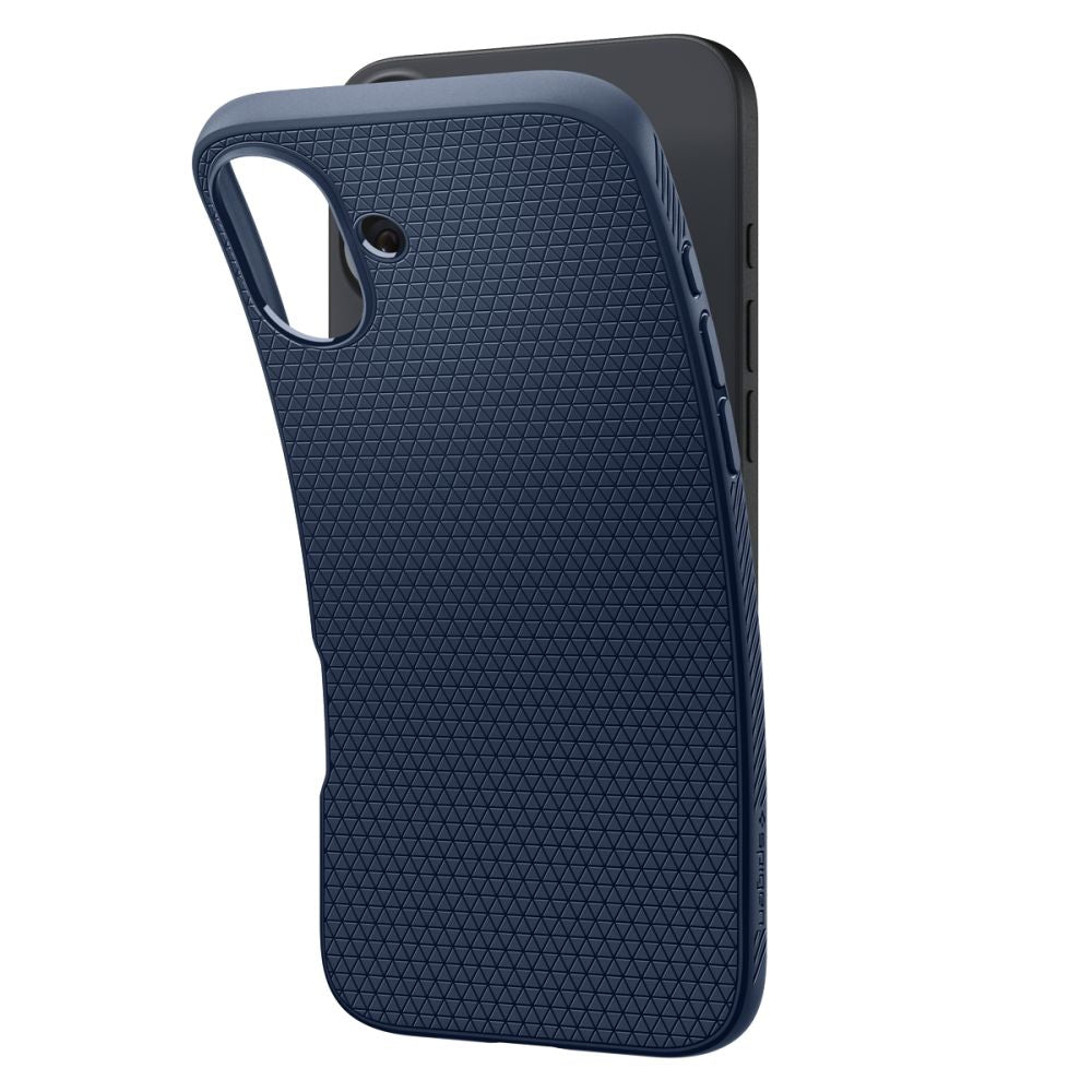Husa de protectie Spigen Liquid Air (ACS08195) compatibil cu iPhone 16, Bleumarin