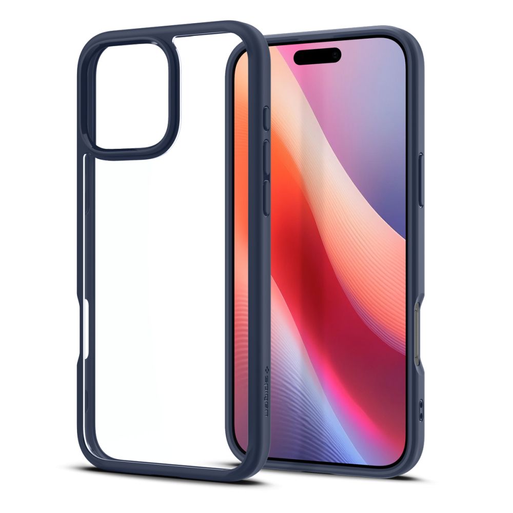 Husa de protectie Spigen Ultra Hybrid (ACS08126) compatibil cu iPhone 16 Pro, Bleumarin
