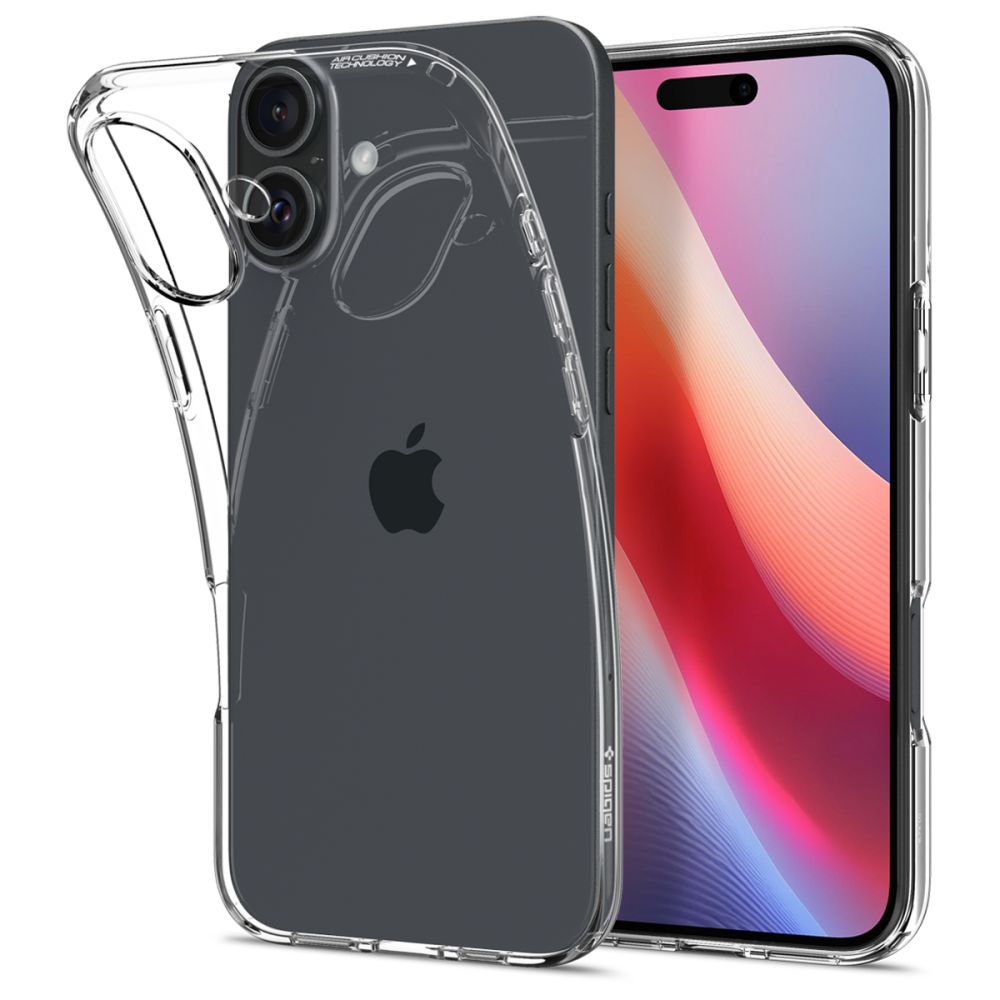 Husa de protectie Spigen Liquid Crystal (ACS08190) compatibil cu iPhone 16, Transparent