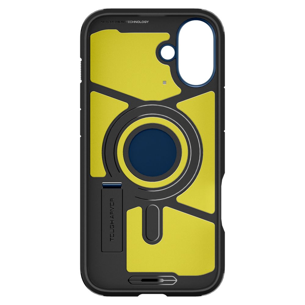 Husa de protectie Spigen Tough Armor MagSafe (ACS08217) compatibil cu iPhone 16, Bleumarin
