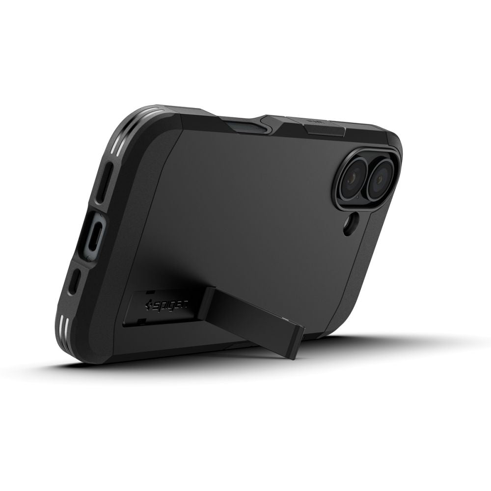 Husa de protectie Spigen Tough Armor MagSafe (ACS08085) compatibil cu iPhone 16 Plus, Negru