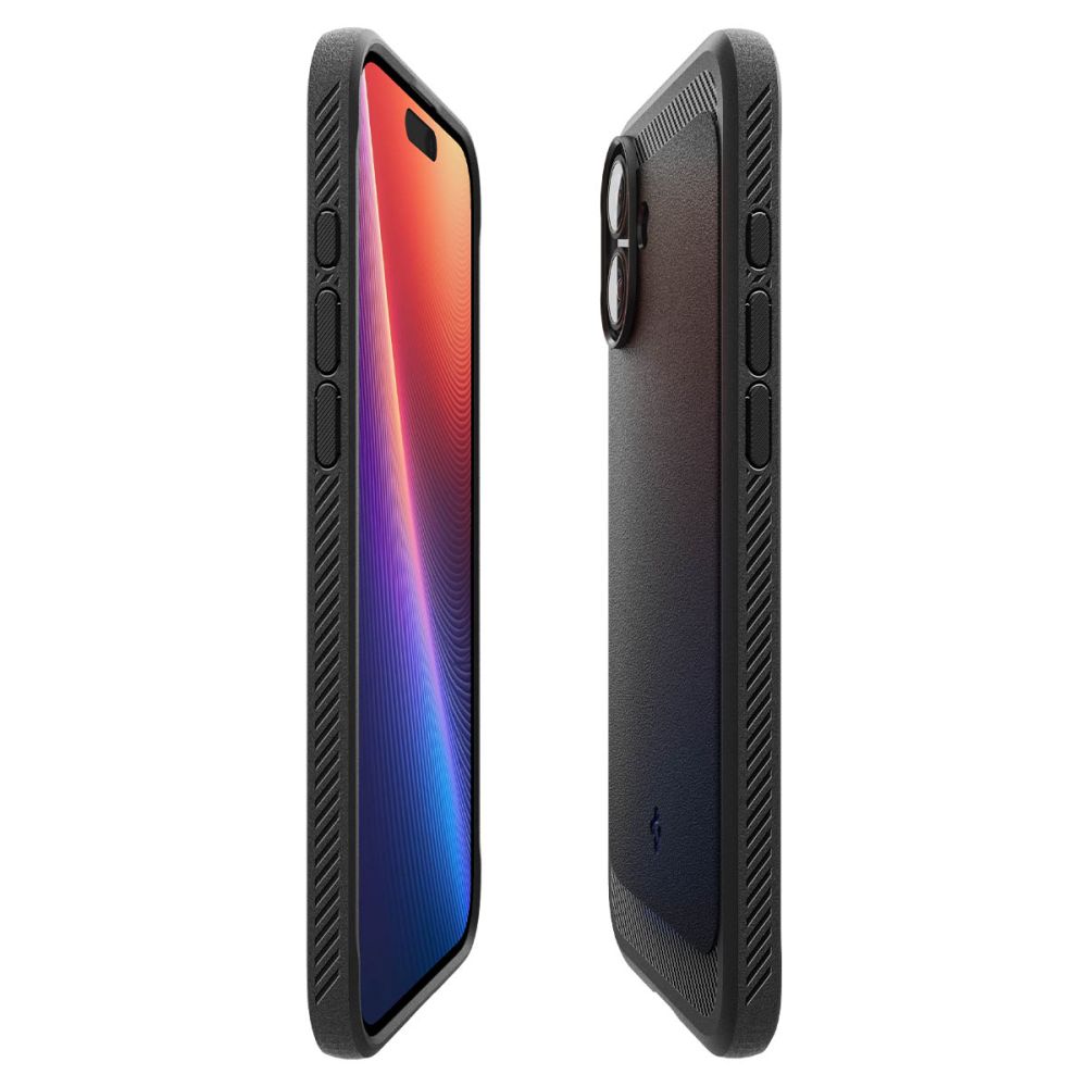 Husa de protectie Spigen Rugged Armor MagSafe (ACS08087) compatibil cu iPhone 16 Plus, Negru Mat
