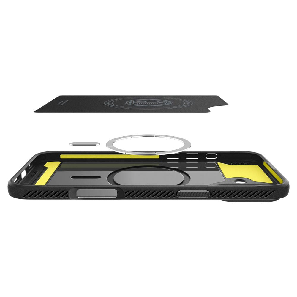 Husa de protectie Spigen Rugged Armor MagSafe (ACS08087) compatibil cu iPhone 16 Plus, Negru Mat