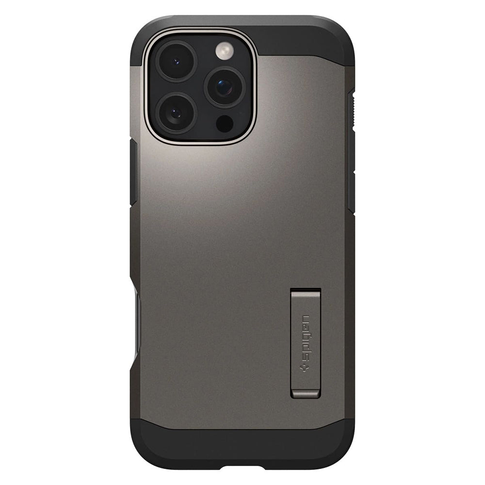 Husa de protectie Spigen Tough Armor MagSafe (ACS08145) compatibil cu iPhone 16 Pro, Gunmetal