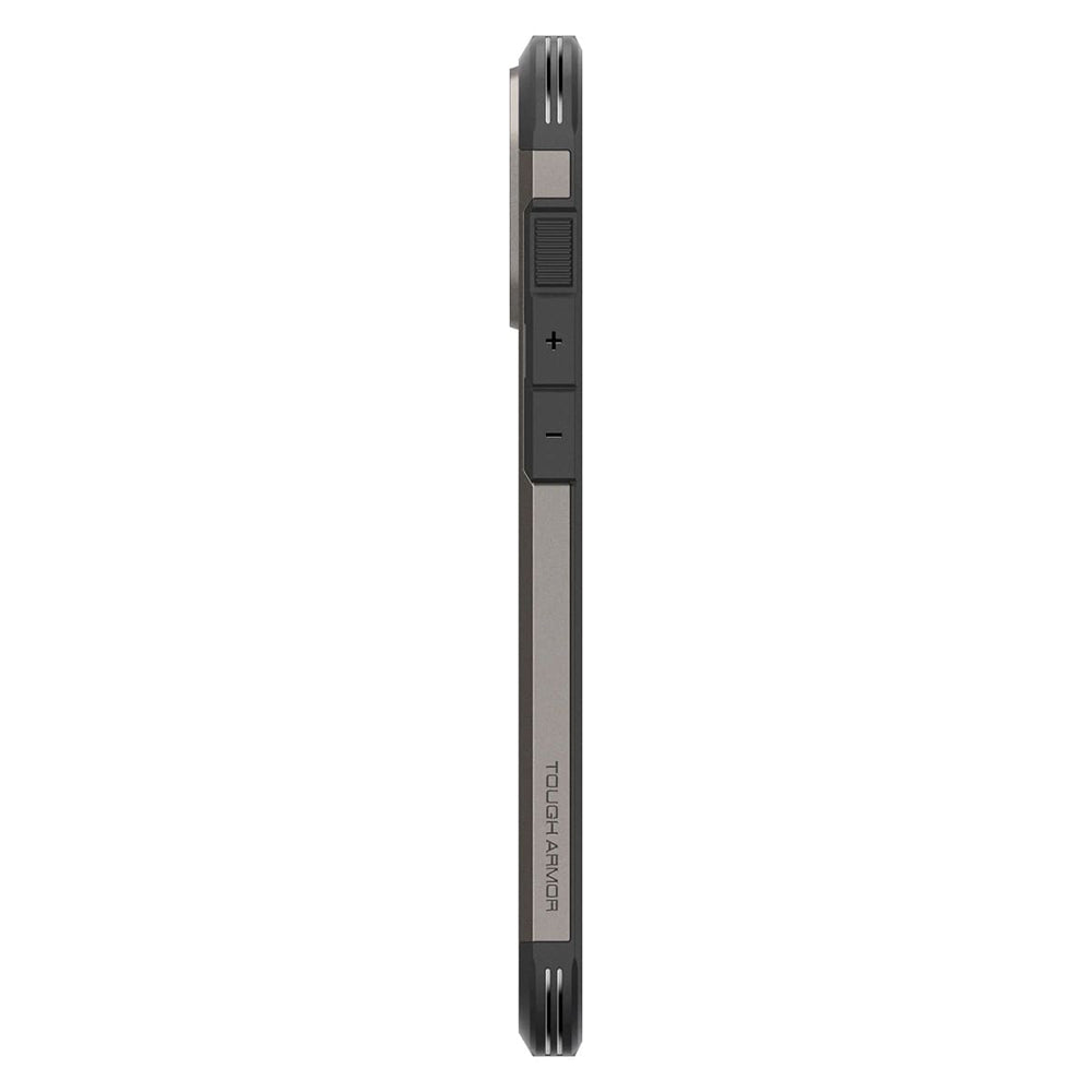Husa de protectie Spigen Tough Armor MagSafe (ACS08145) compatibil cu iPhone 16 Pro, Gunmetal