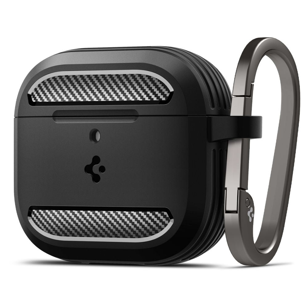 Casti Spigen Rugged Armor (ACS08642), Apple AirPods 4, Negru Mat