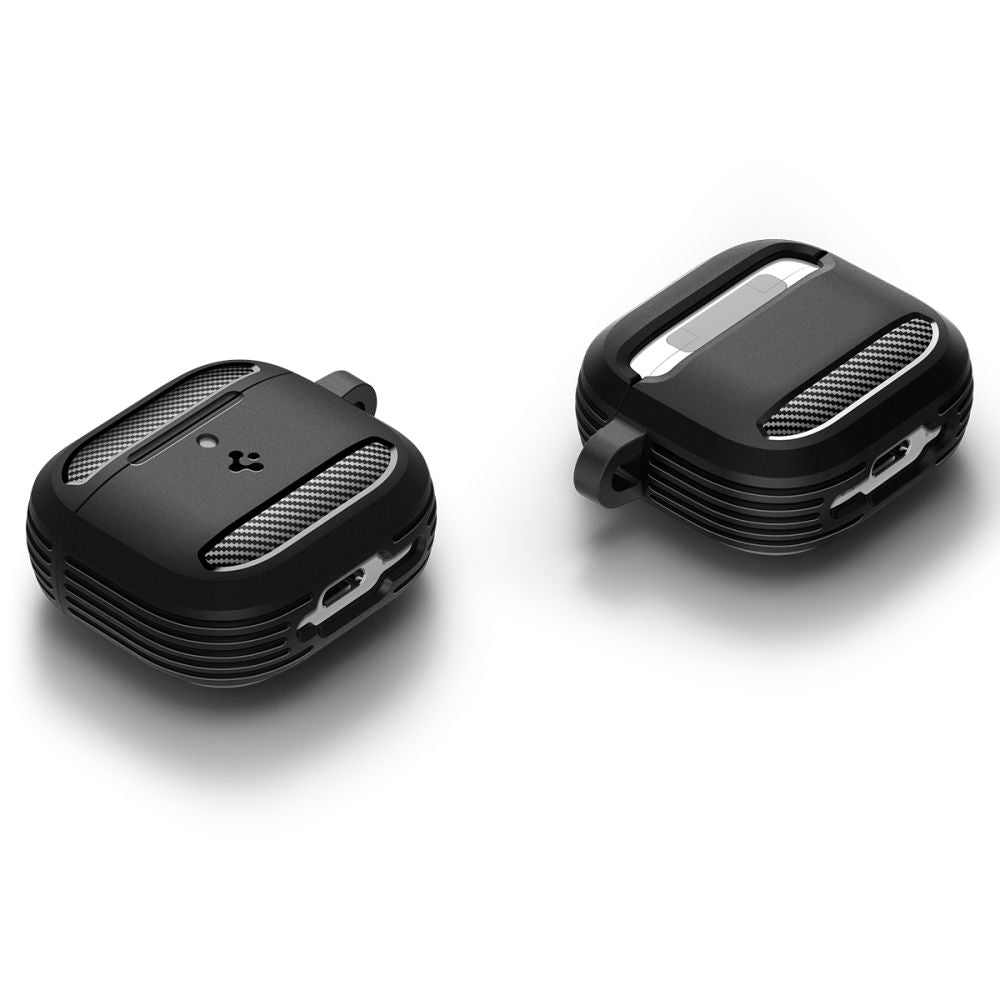 Casti Spigen Rugged Armor (ACS08642), Apple AirPods 4, Negru Mat