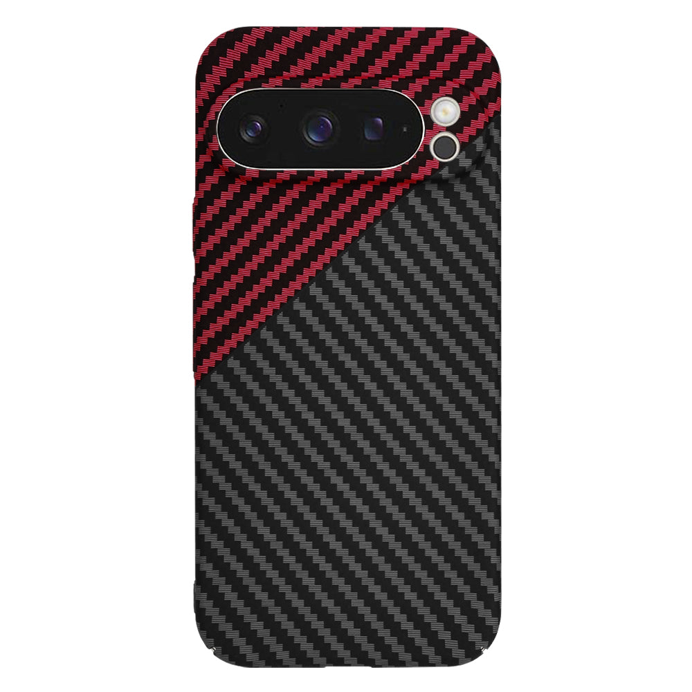 Husa de protectie Techsuit Carbonite FiberShell compatibil cu Google Pixel 9 Pro, Rosu Vortex